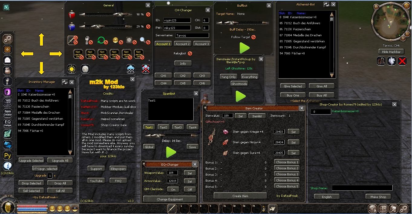 Metin2 TR m2k-Mod v2.3.0.3 EXP Bot Hilesi İndir