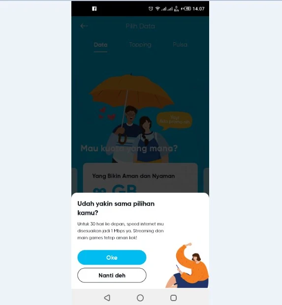 Cara membeli paket data unlimited kartu by u tahun 2020