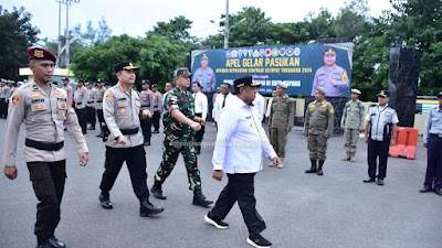 Apel Gelar Pasukan Operasi Ketupat Turangga 2024, Dihadiri PJ. Wali Kota Kupang