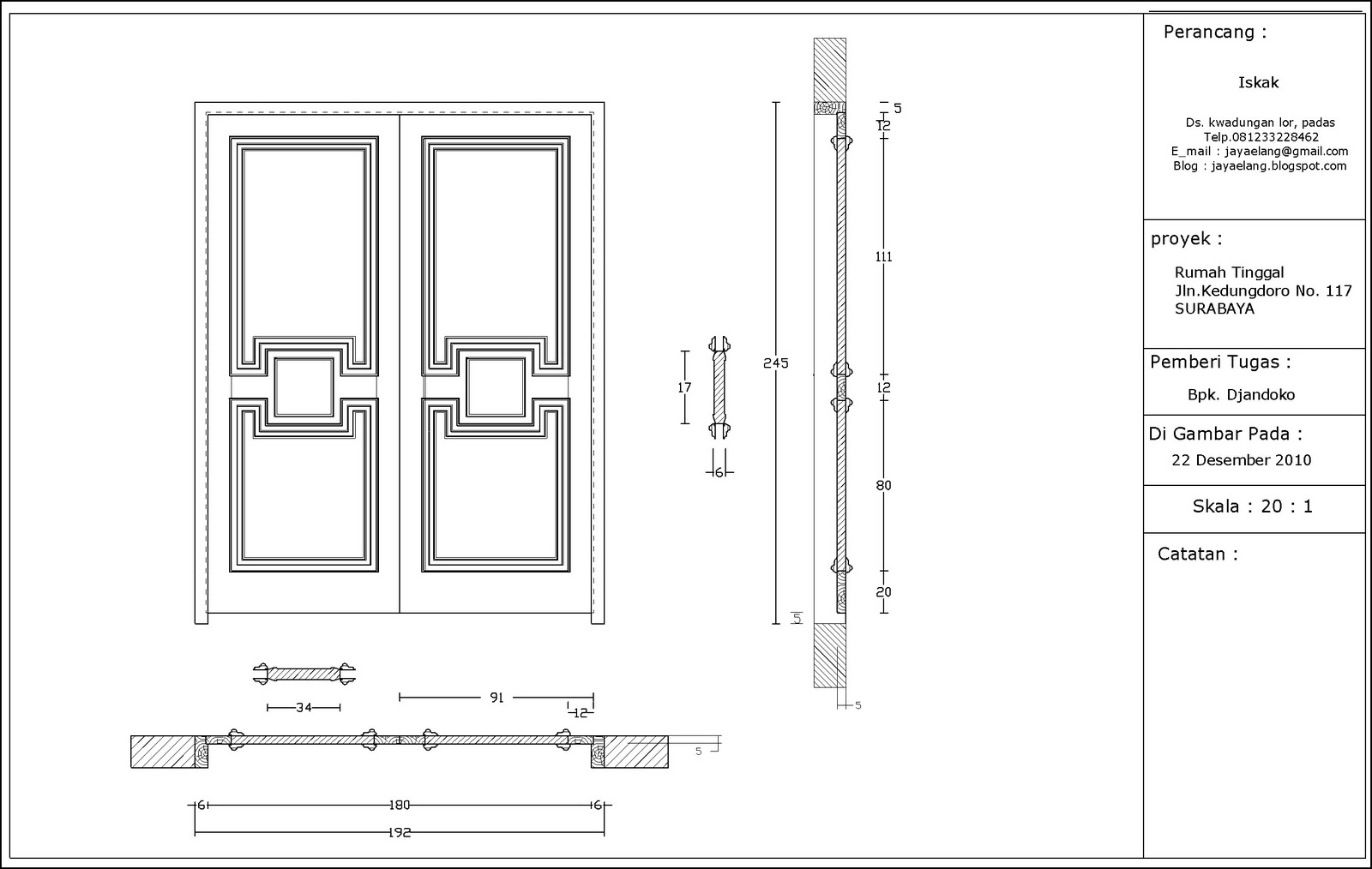 Gambar Gambar Desain Pintu Rumah Klasik Download 49K