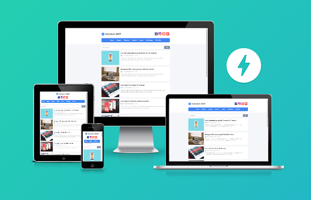Sahabat AMP Responsive Blogger Template