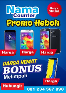 Contoh Brosur Promo Handphone Ukuran A4 - Tips Mendesain