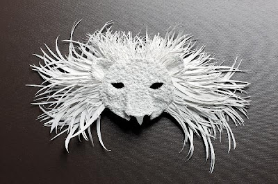 Beautiful Cut Paper Animal Masks by Flurry & Salk. Seen On lolpicturegallery.blogspot.com