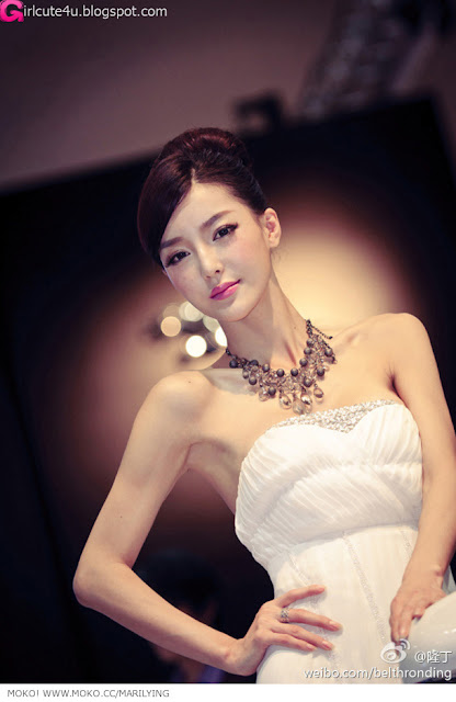 Li-Ying-Zhi-White-Gown-02-very cute asian girl-girlcute4u.blogspot.com