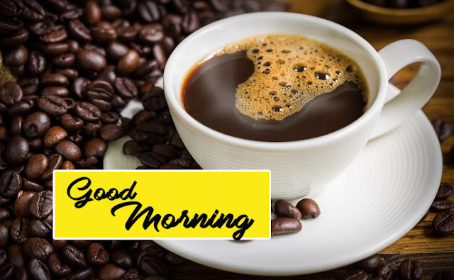 Good Morning Coffee-cup, Coffee and coffee-beans wishes images for Facebook whatsapp and Instagram-HD