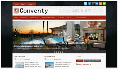 Conventy Blogger Template