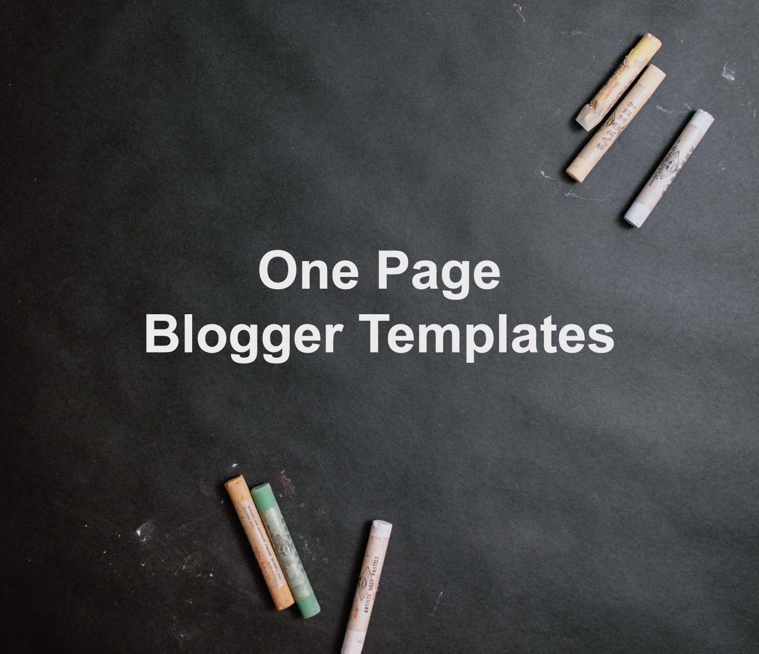 Top One Page Blogger Templates