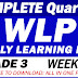 GRADE 3 WEEKLY LEARNING PLANS (Quarter 1) Complete - Free Download