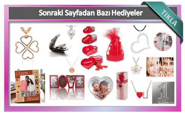 erkek ve bayan sevgililere hediyeler