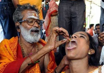 Treating Asthma - Indian Citizens Swallow Fish Alive