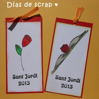 scrap punto de libro sant jordi