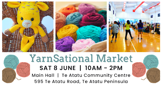 YarnSational Market - Saturday 8 June 2024, 10am to 2pm, Main Hall, Te Atatu Community Centre, 595 Te Atatu Road, Te Atatu Peninsula, Auckland