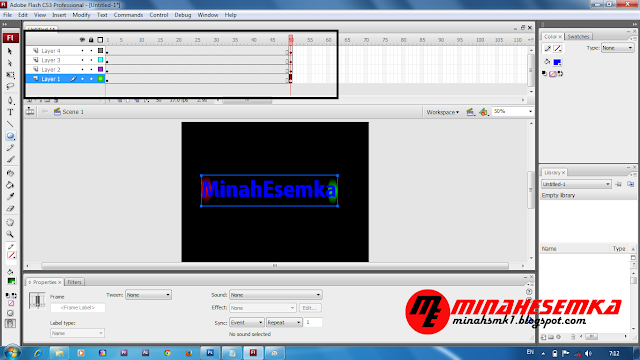 Cara Membuat Animasi Teks Dengan Motion Tween Di Flash
