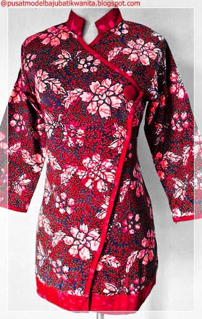  Model  Baju Batik  Kantor  untuk Wanita Kerja Modern Gambar 