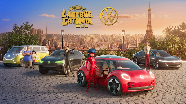 Ladybug e Cat Noir se unem ao Volkswagen totalmente elétrico