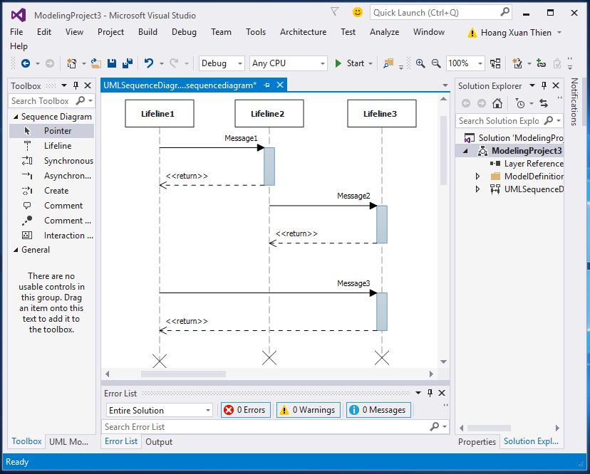 Vẽ UML trong Visual Studio 2015