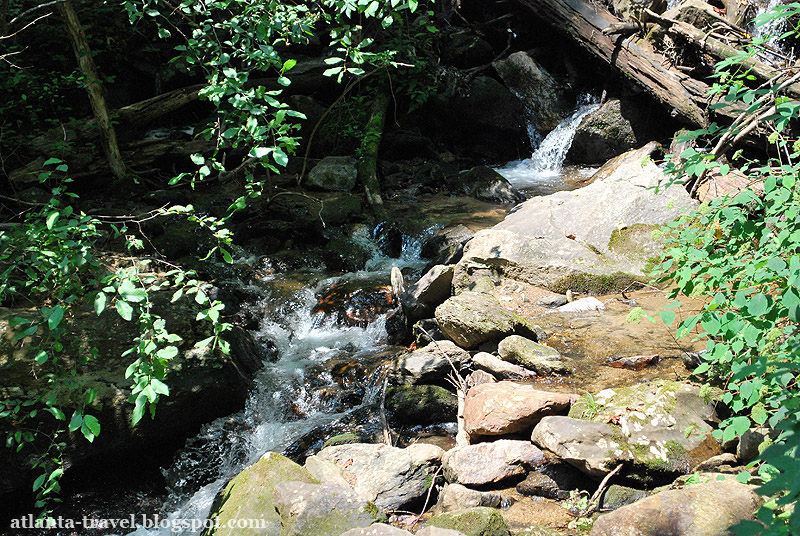 Водопад в парке Amicalola Falls State Park