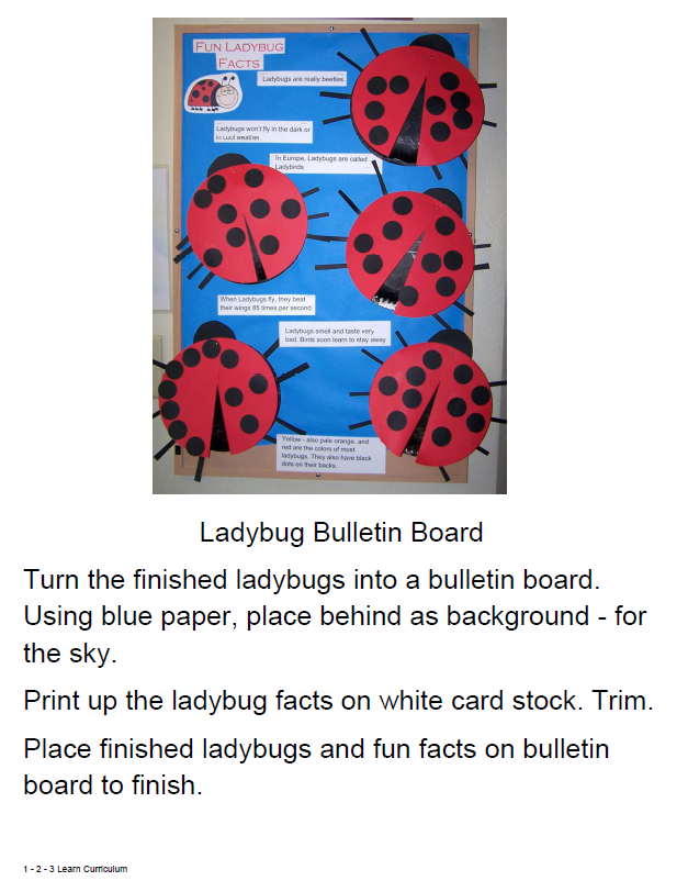bulletin board ideas for january. Ladybug Bulletin Board Idea