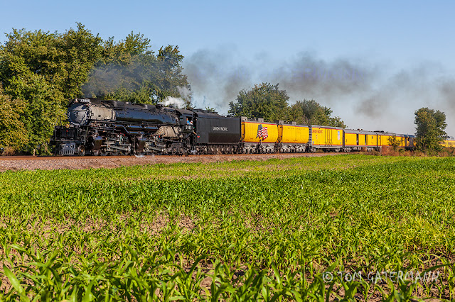 UP 3985 southbound on the Chester Subdivision at Columbia, IL