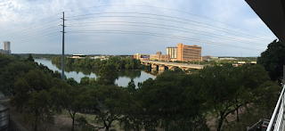 Better hotel view of the city.