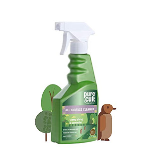 PureCult All Surface Cleaner with Yang-Ylang and Lavender Essential Oils - Eco Friendly and Biodegradable - Kids and Pet Friendly – 500ml