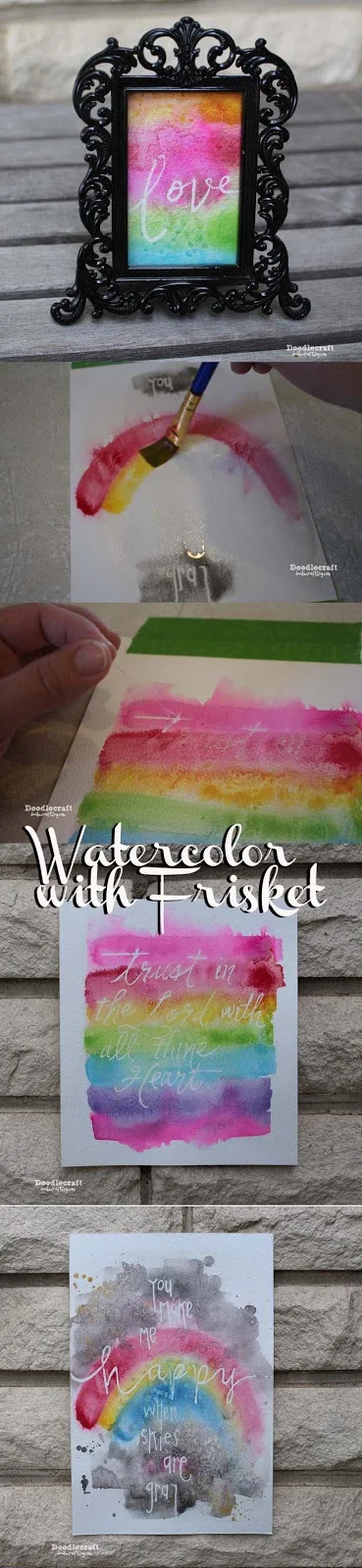 http://www.doodlecraftblog.com/2015/06/watercolor-word-art-with-frisket.html