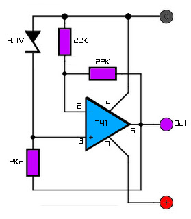 Stabilised zener voltage 