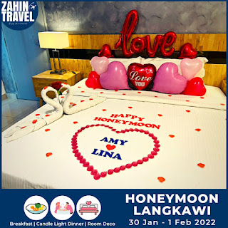 Pakej Honeymoon ke Langkawi Kedah 3 Hari 2 Malam pada 30 Januari - 1 Februari 2022 2