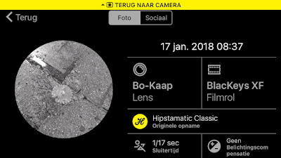 Schermafbeelding Hipstamatic-instellingen Bo-Kaap + BlacKeys XF