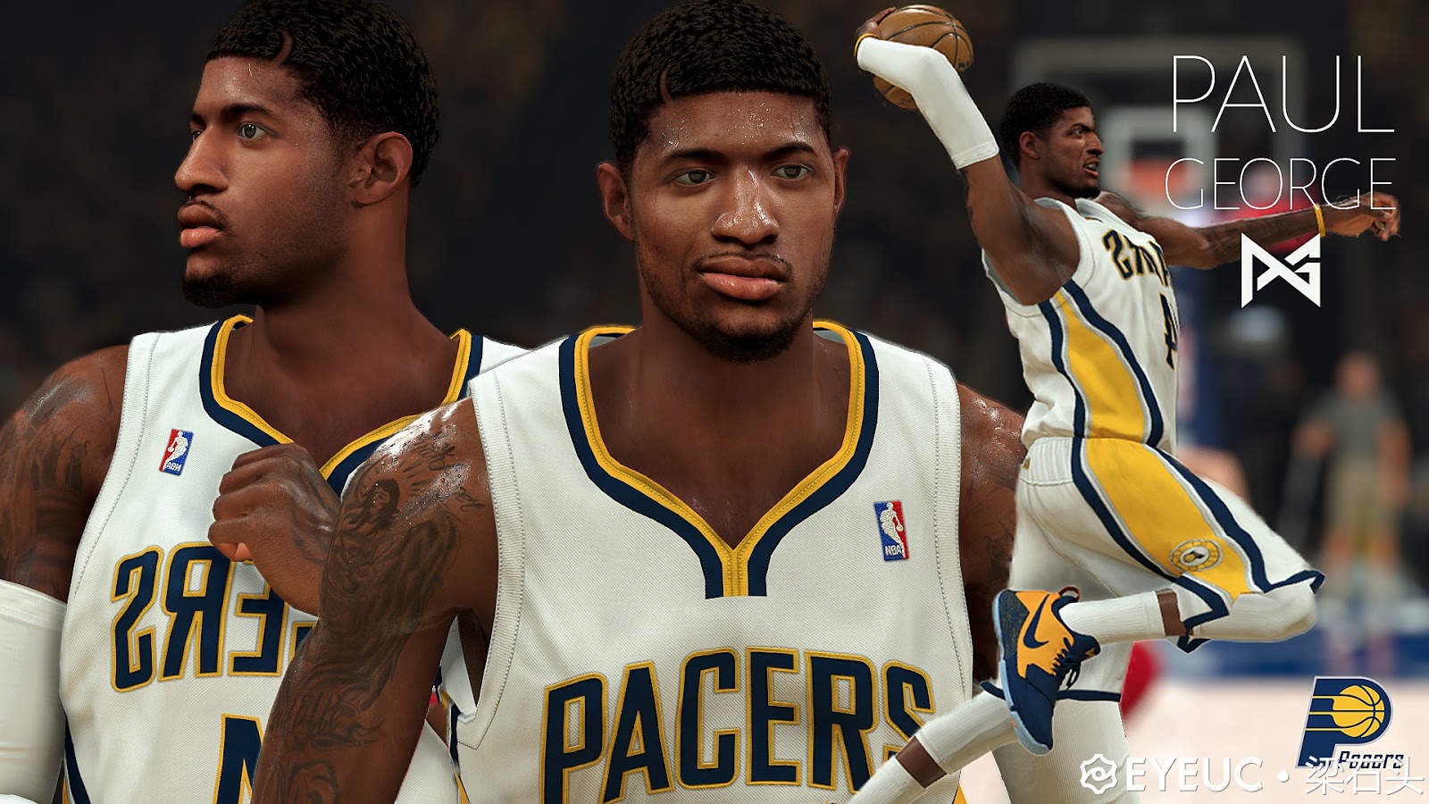 Paul George Cyberface, Hair And Body Model V2.0 By Liang ...