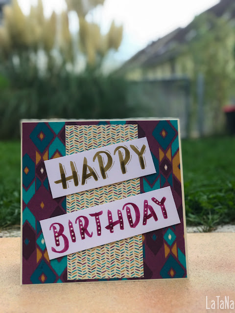 Hand Lettering, Happy Birthday, CAS Card, Tombow Brush Pen