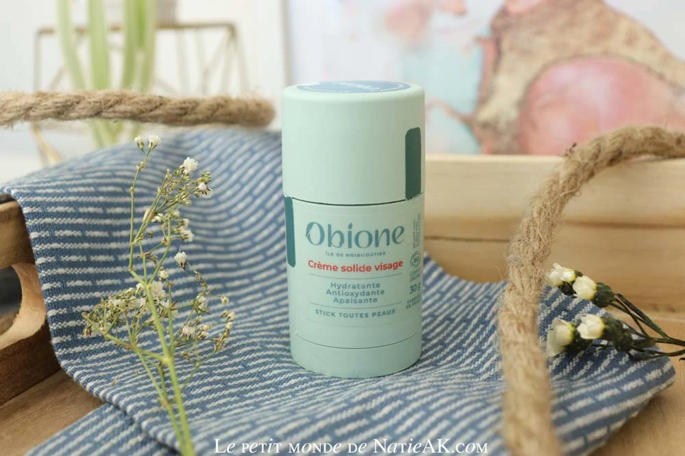 Crème jour visage solide Bio  Obione Cosmetique