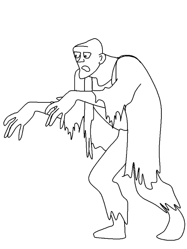 zombie coloring pages for halloween 3 zombie coloring pages for title=