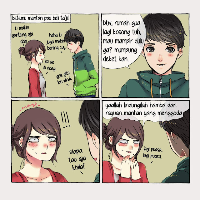 10 Komik Strip Buatan Mba Maghfirare Yang Bikin Ngakak