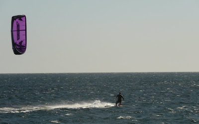 Kite boarding in San Carlos