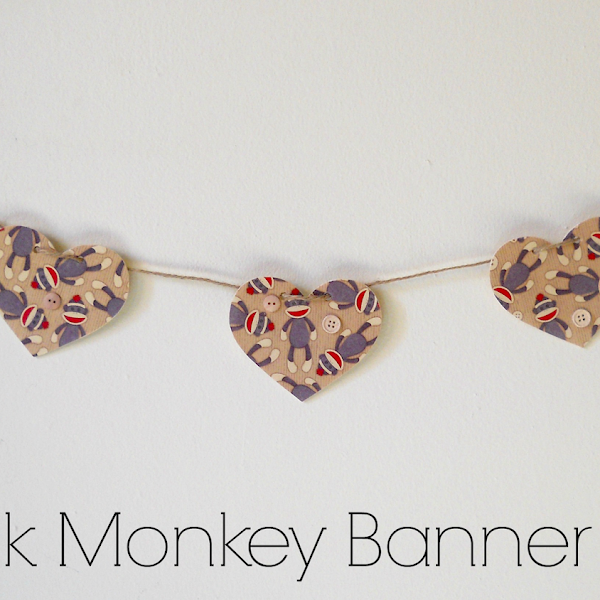 Sock Monkey Banner DIY