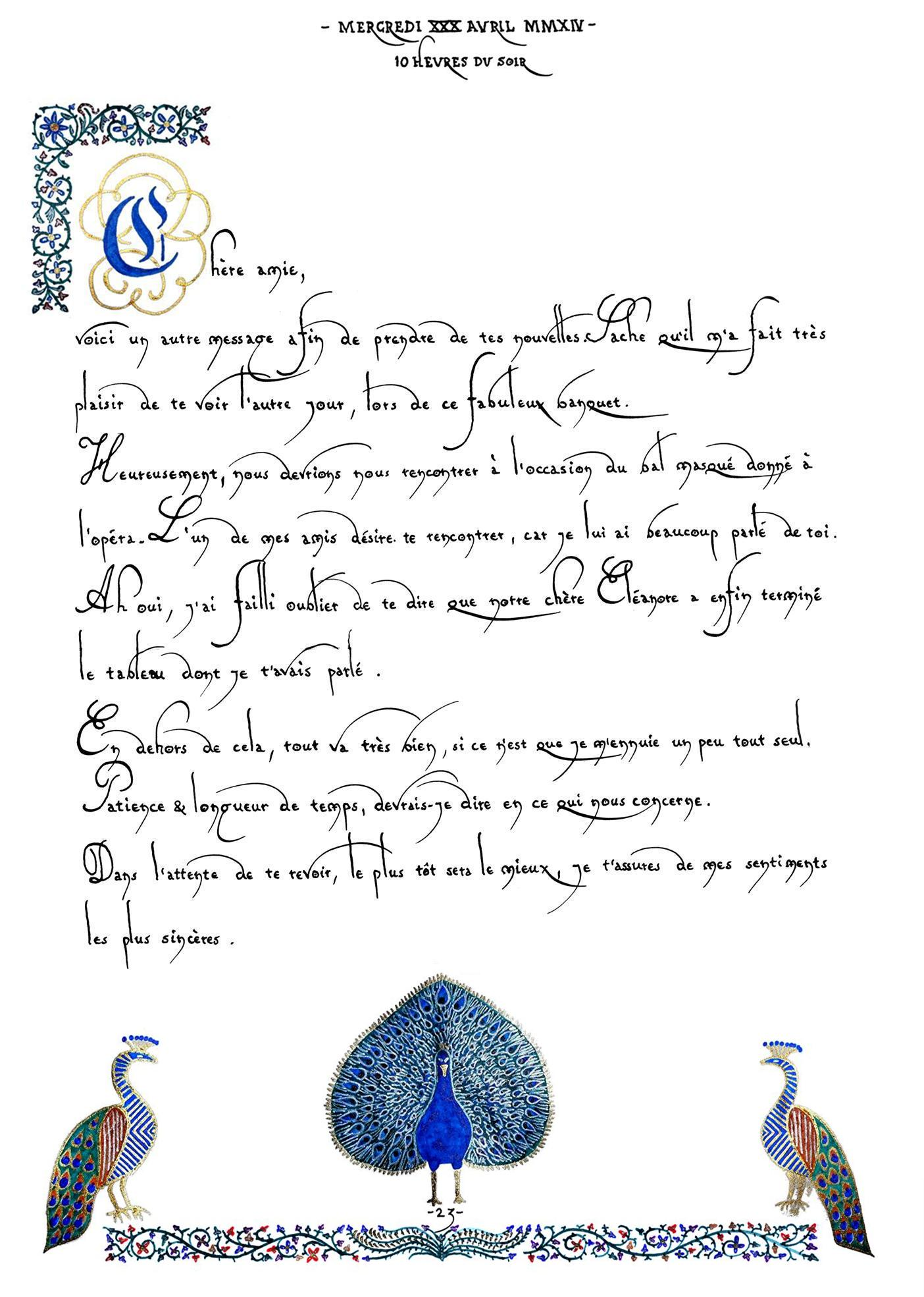 lettre persanne