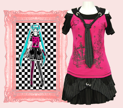 looks kawai,roupas otakus,roupas animes,cosplays