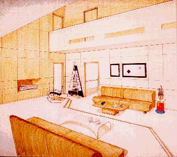 Interior Design Living Room Modern on Interior Decorating  Interior Design Drawing Living Room   Sketches