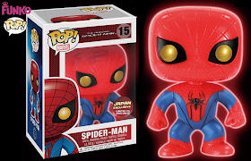 Japan Exclusive Glow in the Dark The Amazing Spider-Man Pop! Marvel Vinyl Figure Bobble Head by Funko