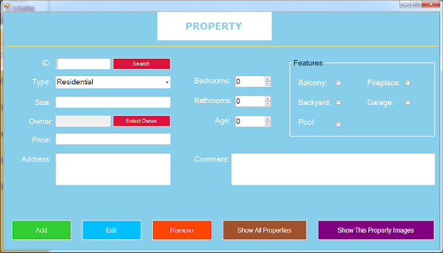 Real Estate Management System Project Source Code Using C C# Real Estate Management System Source Code