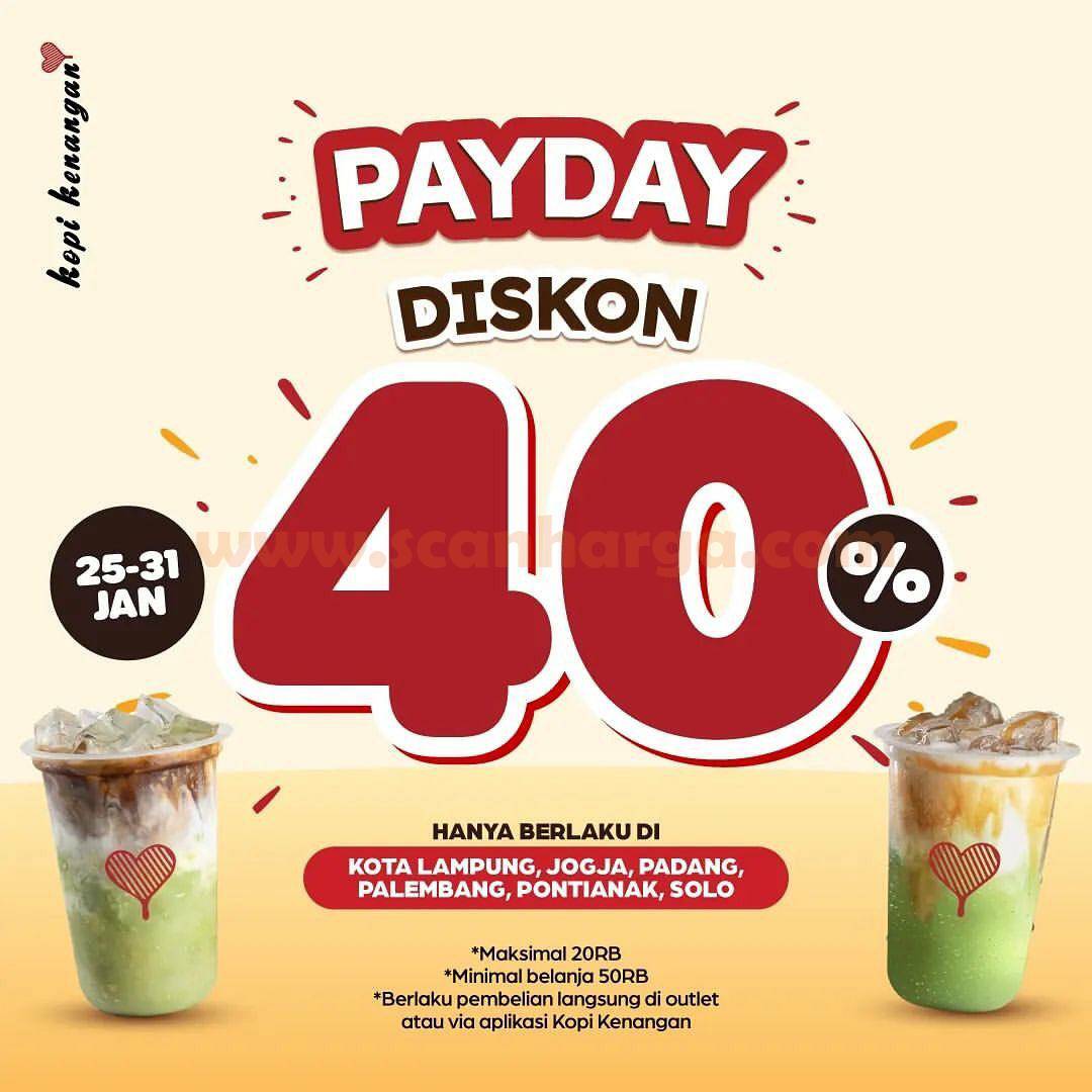 PROMO KOPI KENANGAN PAYDAY DISKON hingga 40%