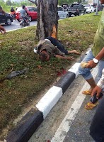 Foto foto Kecelakaan maut Tadi Pagi Di pekanbaru