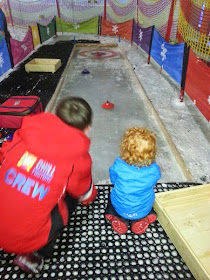 Chill Factore Manchester Trafford Centre Snow Play 4 year old curling