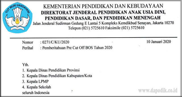 Catat, Penyaluran BOS Langsung Oleh Kemendikbud, Berikut Langkah Yang