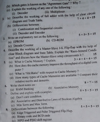 mgkvp bca 1st year 2nd sem  digital electronics and computer organization question paper 2017 _2