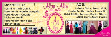 Spanduk Toko Busana Muslim Alan Alin Shop