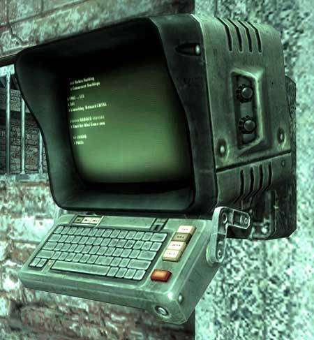 Fallout 3 RobCo Wall Mounted Terminal Papercraft