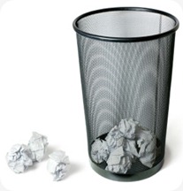 Thrown Away Paper