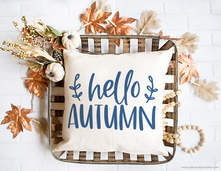 Free "Hello Autumn/Hello Fall" Farmhouse SVG Cut File